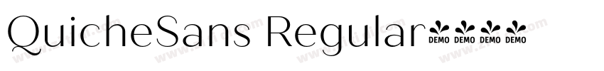 QuicheSans Regular字体转换